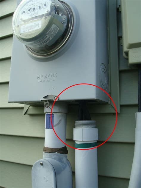 electric meter box pulling away from house|electrical meter box repair.